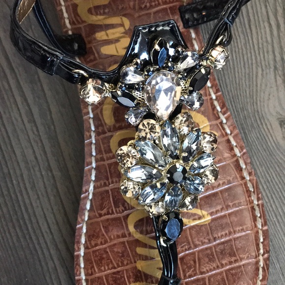SOLD! Sam Edelman Rhinestone Sandals - Picture 2 of 3